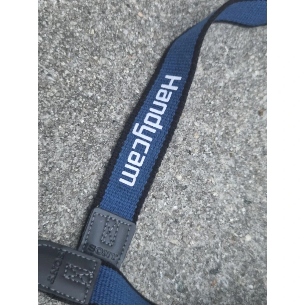 Genuine Vintage Sony Handycam Camcorder Neck Strap Blue